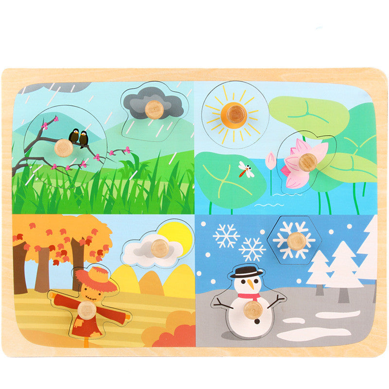 Children's cartoon wooden puzzles