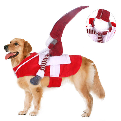 Elf Rider Dog Costume, for Christmas/Halloween