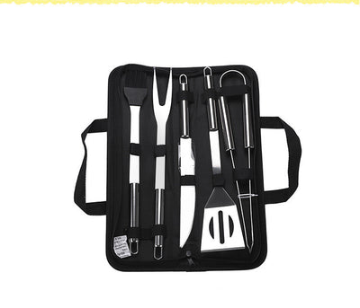 Outdoor Barbecue 20 Pcs BBQ Tool Set Stainless Steel Grill Fork Shovel Clamp Brush