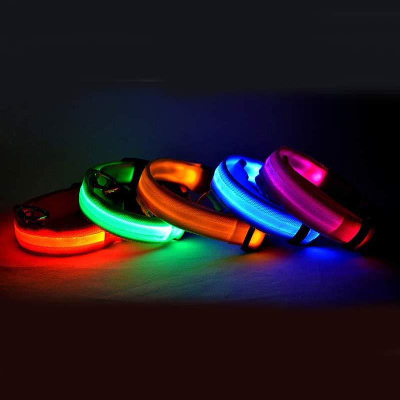 Nylon LED Pet Dog Luminous Collar - My Necessities Store