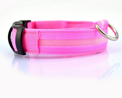 Nylon LED Pet Dog Luminous Collar - My Necessities Store